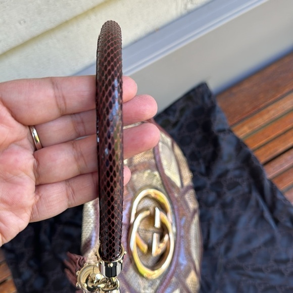 Authentic Gucci Interlock Lizard Skin - Picture 3 of 10